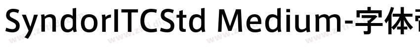 SyndorITCStd Medium字体转换